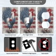 thumbnail image 3 of Light Switch Cover Switch Plate Outlet Cover Plug Cover for Electrical Unused Outlet Cover Red White and Blue Rooster, 3 of 6