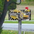 thumbnail image 4 of GZHJMY Cartoon Construction Trucks Magnetic Mailbox Cover Large Size Mailbox Wraps MailWraps Post Letter Box Cover Garden Yard Oversized 25.5 x 21 inch Home Decor, 4 of 7