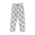 thumbnail image 6 of Uemuo Tulips Flowers Pattern Men's Wide Leg Palazzo Lounge Pants with Pockets Light Weight Loose Comfy Casual Pajama Pants-XX-Large, 6 of 9