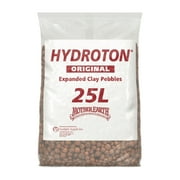 Mother Earth Hydroton Original Clay Pebbles - 25 Liter, Lightweight Expanded Clay Aggregate
