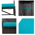 thumbnail image 6 of Bellemave Iron Outdoor Loveseat with Convertible Cushion, 6 of 11