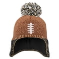 thumbnail image 2 of Preschool-Brown New Orleans Saints Football Head Knit Hat with Pom, 2 of 2
