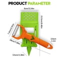 thumbnail image 3 of Safeglitz Multifunctional Kitchen Peeler & Slicer Set - Stainless Steel Vegetable Cutter with Grater, Julienne & Slicing Blades, 3 of 7