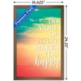 thumbnail image 3 of Do More Of What Makes You Happy Wall Poster, 14.725" x 22.375", Framed, 3 of 3