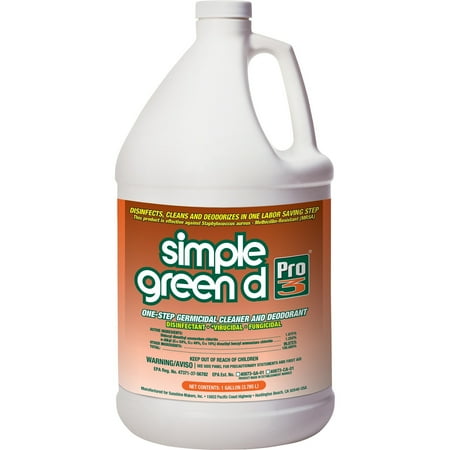 D Pro 3 One-Step Germicidal Cleaner/deodorant 1gal Refill Bottle/childproof Cap