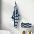 thumbnail image 2 of Mainstays Performance Checkered Bath Towel, 54" x 30", Indigo, 2 of 9