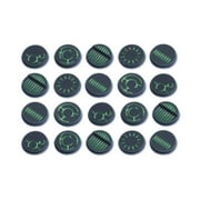 Tabletop Art 32mm Round Base - Crystal Tech, Blank (20) New