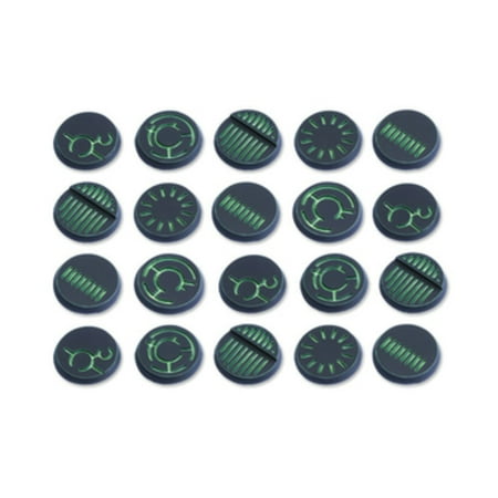 Tabletop Art 32mm Round Base - Crystal Tech, Blank (20) New