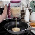 thumbnail image 6 of 900ML Batter Dispenser Pancake Cupcake Batter Separator with Measuring Label and Squeeze Handle Bracket Cookie Cake Waffles Batter Dispenser Cream Speratator Measuring Baking Tools, 6 of 6