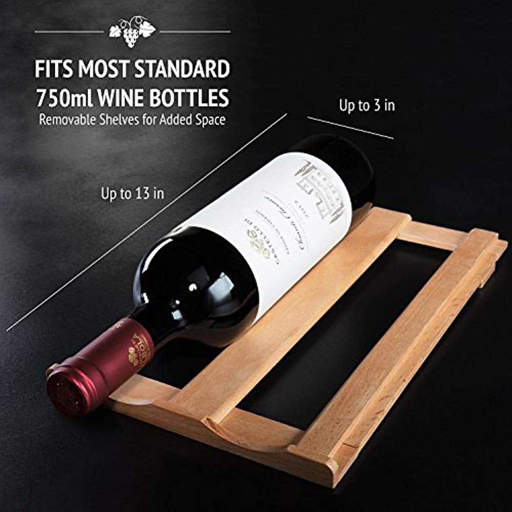 IVATION 8-Bottle Thermoelectric Wine Cooler Stainless Steel with Wood Shelves