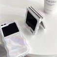 thumbnail image 4 of Cartoon Marble Wave Case for Samsung Galaxy Z Flip 5 4 3 Colorful Shockproof Ins Korea Cover for Samsung Z Flip5 flip4 Flip3, 4 of 5
