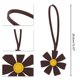 thumbnail image 2 of Ofertas Únicas 1 Pc Encanto de Bolso de Flor 3D de Múltiples Pétalos Duradero Llavero Decorativo Café, 2 of 5
