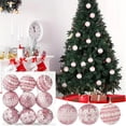 thumbnail image 1 of Colgante de Bola de Encaje Xihbxyly para Decoración de Árbol de Navidad colorida, 1 of 7