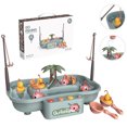 thumbnail image 2 of Fishing Game Toy Set Music Light Rotating Electric Fishing Toy Educational Toy, 2 of 10