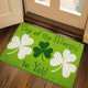 thumbnail image 5 of Felpudo del Día de San Patricio | Alfombra verde de 40 x 60 cm para entrada | Alfombra de baño de poliéster superabsorbente | Base de goma antideslizante | Alfombra lavable para baño, cocina, lavande, 5 of 5