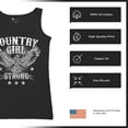 thumbnail image 6 of Country Girl Strong Eagle Women's Tank Top Distressed Patriotic Vintage Spread Wings Rural Pride Life Lovers Gift, 6 of 7