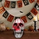 thumbnail image 5 of 2026 Seasonal Holiday Decorations Halloween Props Blood Red Skull Simulation Skull Model Eye Socket With Light Human Skull Horror Scene Decoration Sup, 5 of 5