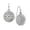 Purple, variant on 1928 Jewelry Round Disk Swirly Filigree Hematite Crystal Drop Earrings