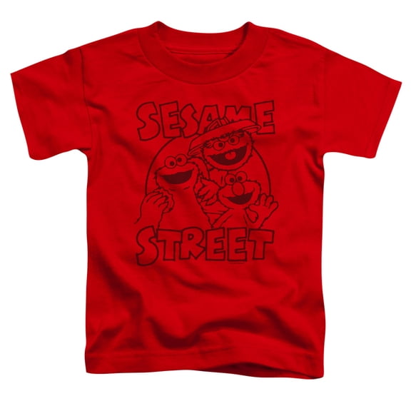 Sesame Street - Group Crunch - Toddler Short Sleeve Shirt - 3T