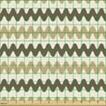 thumbnail image 2 of Ambesonne Striped Fabric by the Yard Upholstery, Earthy Horizontal Waves, 3 Yards, Champagne Umber Tan, 2 of 5