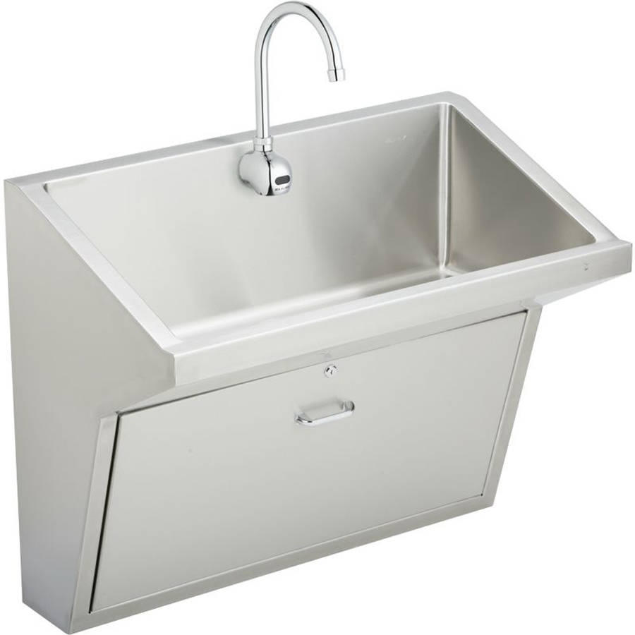 Elkay EWSFAD13620SACC Commercial Scrub Sink Package with Single Faucet