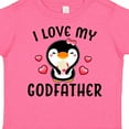 thumbnail image 4 of Inktastic I Love My Godfather with Cute Penguin and Hearts Girls Toddler T-Shirt, 4 of 5