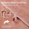 thumbnail image 6 of Beartech 8 Piece Bath Towels Set-2 Bath sheet,2 Hand Towel,4 Washcloths,Soft Lightweight Family Towel Highly Absorbent Microfiber Towel Quickly Dry & Less Lint Shower towel for Bathroom-Peach Pink, 6 of 10