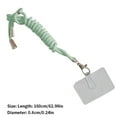 thumbnail image 2 of Langgg Mobile Phone Nylon Hanging Ropes with Card Detachable Neck Cords Anti-lost Crossbody Necklace Lanyards Strap Cellphone Accessory Mint Green, 2 of 7