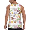 thumbnail image 3 of Easygdp Happy Easter1 Men's Tank Top, Sleeveless Muscle T Shirts, Breathable, Quick-Dry, Loose for Gym, Running, Fitness - 4X-Large, 3 of 9