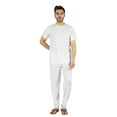 thumbnail image 1 of Inkmeso Solid Nightwear Set For Mens Tshirt And Pants Pajama Set Short Sleeve Pjs Loungewear Set, 1 of 8