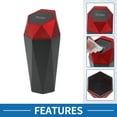 thumbnail image 4 of Unique Bargains Car Trash Can Portable Car Cup Holder Plastic Trash Bin Red 1 Pcs, 4 of 6