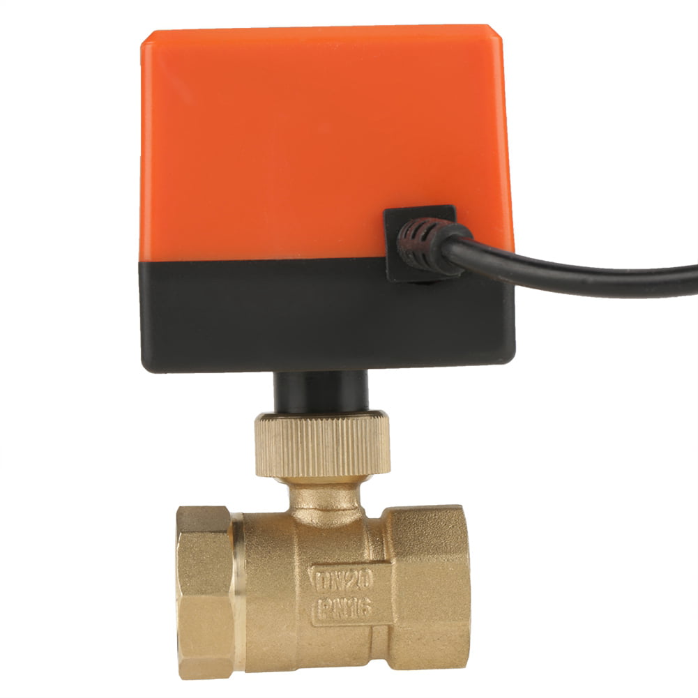 G3/4 Brass Electrical Ball Valve，AC220V Motorized Actuator Ball Valve，for Air Conditioning System and Plumbing Systems. 