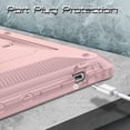 thumbnail image 6 of Fintie Case for Amazon Fire HD 10 / Fire HD 10 Plus 11th Generation 2021 Tablet - [Tuatara] Rugged Unibody Hybrid Kickstand Cover Built-in Screen Protector, Rose Gold, 6 of 8