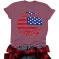 thumbnail image 6 of Women 4th of July Independence Day Shirts Funny Patriontic Graphic Short Sleeve Tee Tops, 6 of 6
