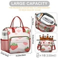 thumbnail image 5 of Large Cooler Bag Insulated Bags for Office Employee,Leakproof Lunch Box with Multi Pockets for Adult,Insulated Lunch Box for Beach,Picnic,Work,Strawberry, 5 of 7