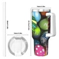 thumbnail image 4 of Sikiie Easter Egg Insulated Stainless Water Bottle Lid Travel Mug Cup Insulated Tumblers Cup 40oz Ice Bully With Handle, 4 of 8