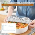 thumbnail image 3 of 60 PCS Reusable Aluminum Foil Covers, Aluminum Foil Food Covers, Durable and Flexible for Various Container Sizes, Ideal for Food Storage and Freshness, 3 of 4