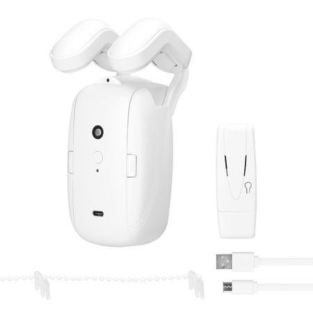 

Tickas WiFi Intelligent Curtain Motor Electric Curtain Robot Automatic Opener No Wiring with Gateways Support APP Remote Control Timer Setup & Sensing Compatible with Home for Roman Rod