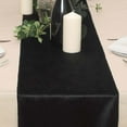 thumbnail image 2 of Efavormart 12" x 107" Black Premium Velvet Table Runner For Wedding Party Decor, 2 of 6