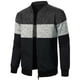 thumbnail image 1 of Suéteres DecSea para hombre, cárdigan, sudadera, sin capucha, con cremallera, cuello alto, ligeros, 1 of 4