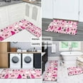 thumbnail image 5 of Halloween Pink Ghosts and Witchy Elements Kitchen Rugs Sets Of 2,Anti Fatigue Kitchen Mat Rugs Non Slip Washable,Decorative Kitchen Floor Mats for Kitchen,Sink,Laundry,17"x30"+17"x47", 5 of 7