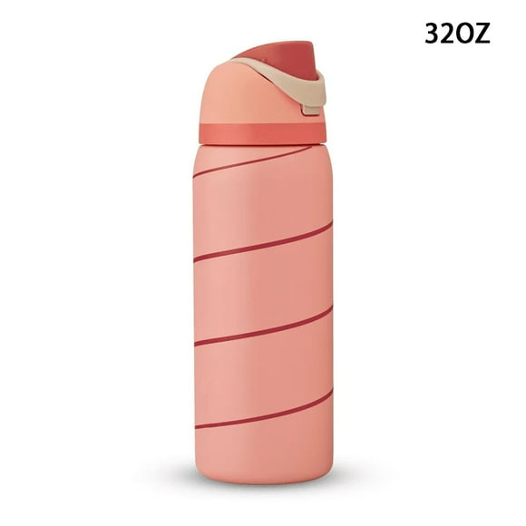 Owala Stainless Steel Water Bottle COLOR DROP Spiral Stripe Red - 32 OZ