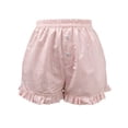 thumbnail image 3 of BOOMNY Womens Pajamas Shorts Elastic Wasit Baggy Pjs Shorts For Women Plaid Lightweight Loose Fit Homewear Loungewear Bottoms, 3 of 4