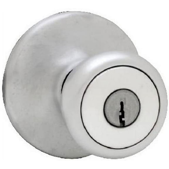 Kwikset 94002-052 Tylo Keyed Entry Knob in Satin Chrome