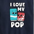 thumbnail image 3 of Instant Message - I Love My Pop Graphic Long Sleeve Fleece Sweatshirt, 3 of 6