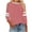 Pink, variant on Raglan Sleeve Baseball Tee Shirts for Women Soft Sports 3/4 Sleeve Shirts Teen Girls Casual Athletic Workout Tops