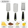 thumbnail image 5 of Uxcell Stainless Steel Cheese Grater Zester Set, 3Pcs, 5 of 7