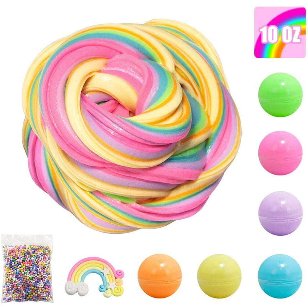 6 Colors Fluffy Slime Butter Slime Kit, Scented Slime Cotton mud, Super