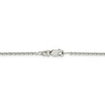 thumbnail image 3 of White Sterling Silver bracelet Cable chain 16 in 1.95 mm, 3 of 5