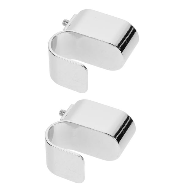 AURARMLET 2Ud Soportes Para Barra De Vestuario Con Estable En Aleación De Zinc Color Plata Para Hogar